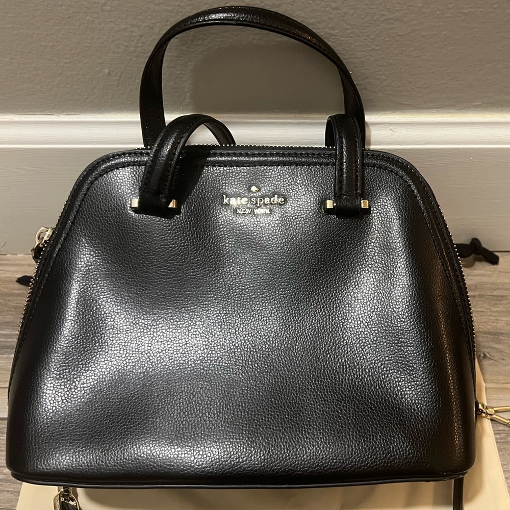 Kate Spade black leather bag